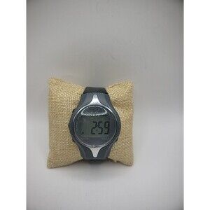 Vintage Wristwatch Watch Digital Gray 63-609 Pulse Watch Black Band New Battery